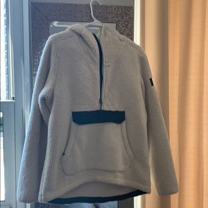 Worn north face Sherpa quarter zip